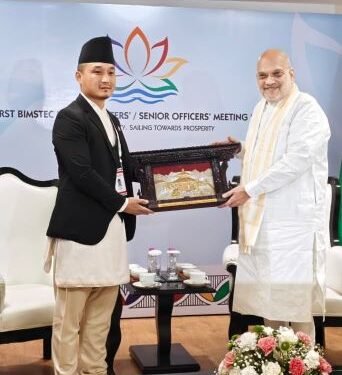 Home Minister Gurung meets with Indian counterpart in Delhi